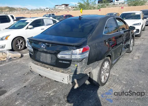 2010 Lexus Hs 250H Premium z USA, uszkodzony, nr VIN JTHBB1BA6A2014441